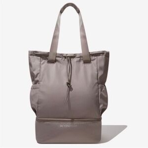 Beyond Yoga Taupe Tote Bag